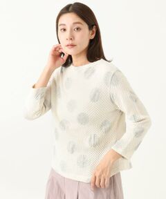 GIANNI LO GIUDICE / ジャンニ・ロ・ジュディチェ カットソー | [洗える・日本製]強撚コットンドットジャガードカットソー