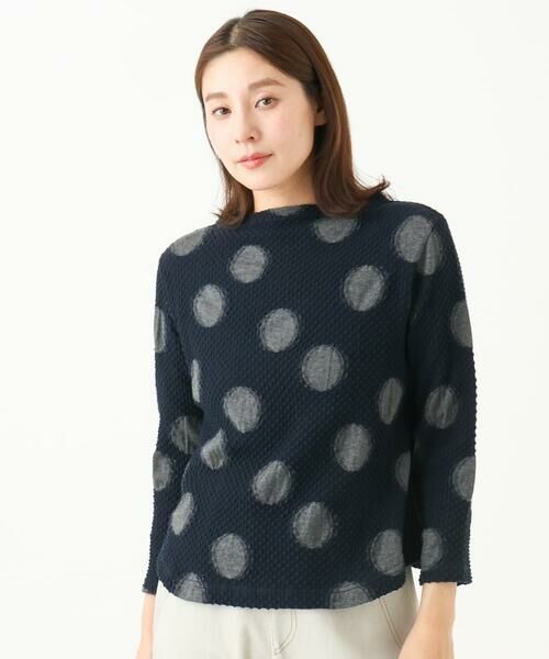 GIANNI LO GIUDICE / ジャンニ・ロ・ジュディチェ カットソー | [洗える・日本製]強撚コットンドットジャガードカットソー | 詳細2