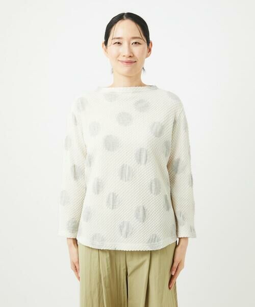 GIANNI LO GIUDICE / ジャンニ・ロ・ジュディチェ カットソー | [洗える・日本製]強撚コットンドットジャガードカットソー | 詳細15