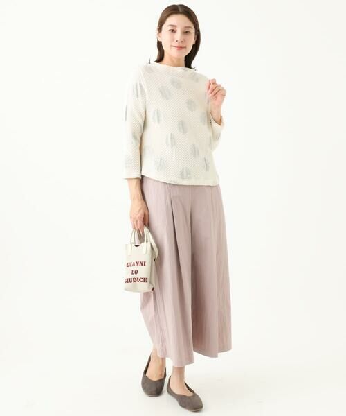 GIANNI LO GIUDICE / ジャンニ・ロ・ジュディチェ カットソー | [洗える・日本製]強撚コットンドットジャガードカットソー | 詳細22