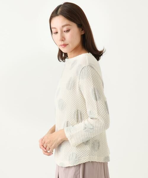 GIANNI LO GIUDICE / ジャンニ・ロ・ジュディチェ カットソー | [洗える・日本製]強撚コットンドットジャガードカットソー | 詳細7