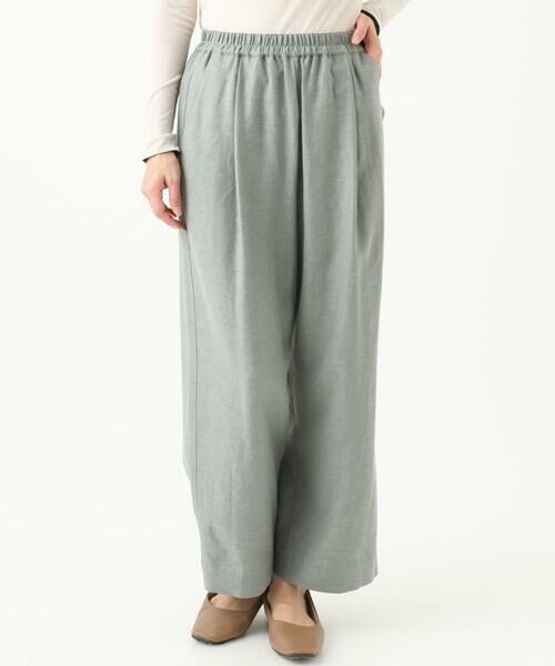 GIANNI LO GIUDICE / ジャンニ・ロ・ジュディチェ その他パンツ | [日本製]GREEK綿麻ラミーツイルワイドパンツ | 詳細1