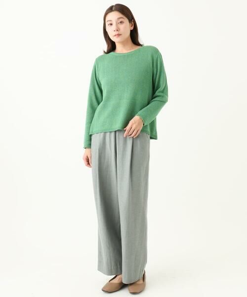 GIANNI LO GIUDICE / ジャンニ・ロ・ジュディチェ その他パンツ | [日本製]GREEK綿麻ラミーツイルワイドパンツ | 詳細13