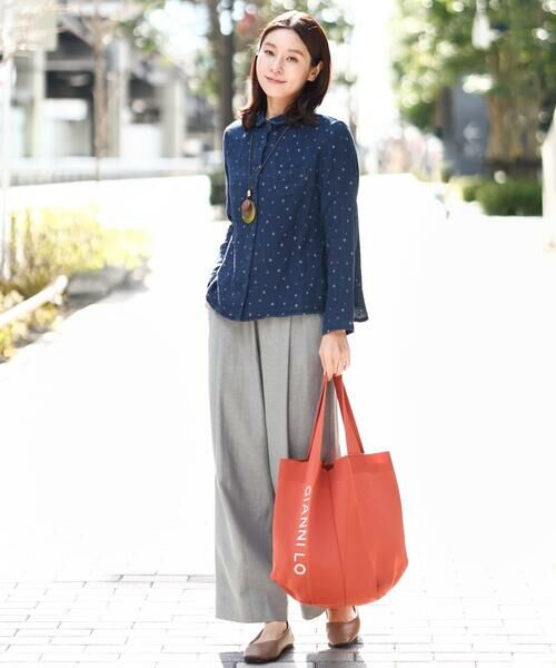 GIANNI LO GIUDICE / ジャンニ・ロ・ジュディチェ その他パンツ | [日本製]GREEK綿麻ラミーツイルワイドパンツ | 詳細18