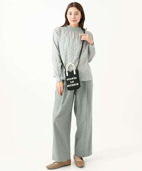 GIANNI LO GIUDICE / ジャンニ・ロ・ジュディチェ その他パンツ | [日本製]GREEK綿麻ラミーツイルワイドパンツ | 詳細9