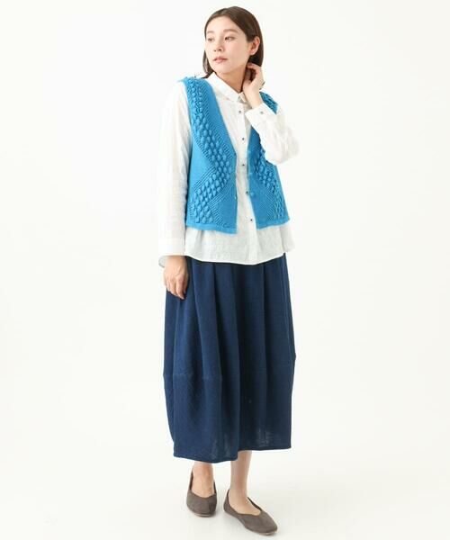 GIANNI LO GIUDICE / ジャンニ・ロ・ジュディチェ ベスト | [洗える]透かし編みGAUSSニットベスト | 詳細4