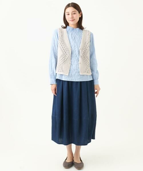 GIANNI LO GIUDICE / ジャンニ・ロ・ジュディチェ ベスト | [洗える]透かし編みGAUSSニットベスト | 詳細17