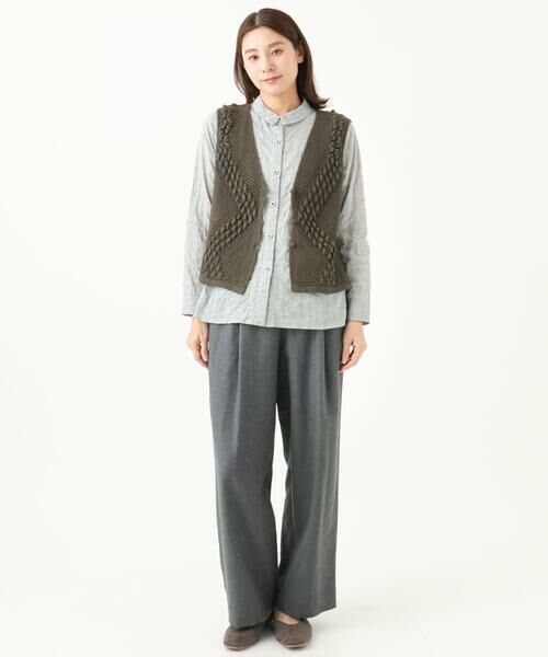 GIANNI LO GIUDICE / ジャンニ・ロ・ジュディチェ ベスト | [洗える]透かし編みGAUSSニットベスト | 詳細23