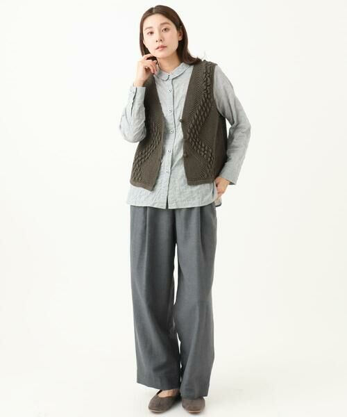GIANNI LO GIUDICE / ジャンニ・ロ・ジュディチェ ベスト | [洗える]透かし編みGAUSSニットベスト | 詳細24
