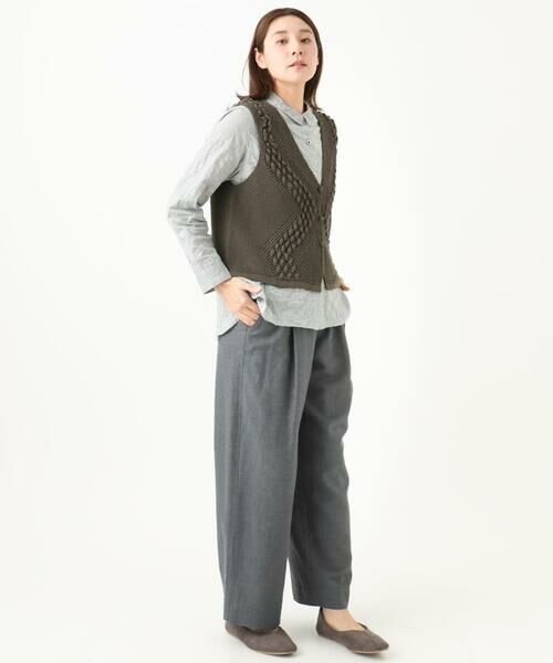 GIANNI LO GIUDICE / ジャンニ・ロ・ジュディチェ ベスト | [洗える]透かし編みGAUSSニットベスト | 詳細25