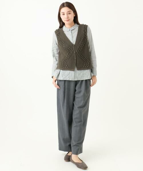 GIANNI LO GIUDICE / ジャンニ・ロ・ジュディチェ ベスト | [洗える]透かし編みGAUSSニットベスト | 詳細26