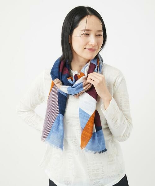 GIANNI LO GIUDICE / ジャンニ・ロ・ジュディチェ マフラー・ショール・スヌード・ストール | マルチプリントストール | 詳細5