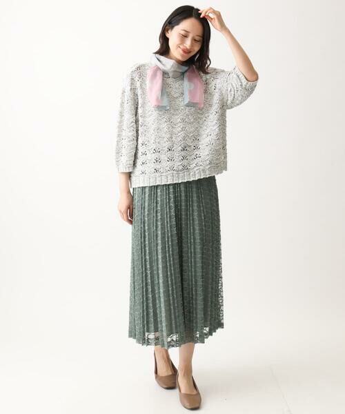 GIANNI LO GIUDICE / ジャンニ・ロ・ジュディチェ マフラー・ショール・スヌード・ストール | ドット柄ミニーストール | 詳細6