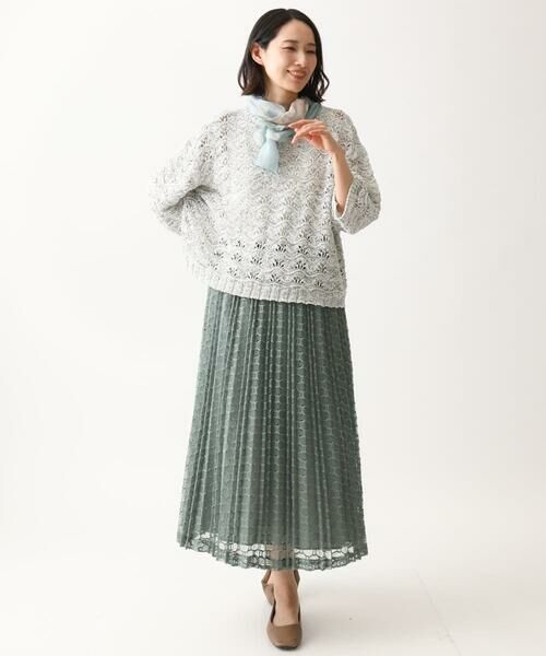 GIANNI LO GIUDICE / ジャンニ・ロ・ジュディチェ マフラー・ショール・スヌード・ストール | ドット柄ミニーストール | 詳細11