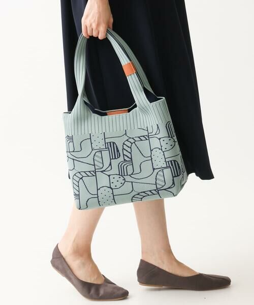 GIANNI LO GIUDICE / ジャンニ・ロ・ジュディチェ その他小物 | プリント柄ニットバッグ | 詳細1