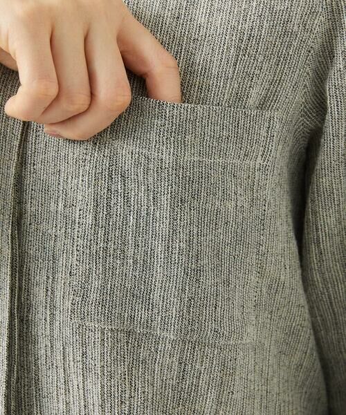 GIANNI LO GIUDICE / ジャンニ・ロ・ジュディチェ シャツ・ブラウス | GREEKストライプ楊柳ブラウスジャケット | 詳細14