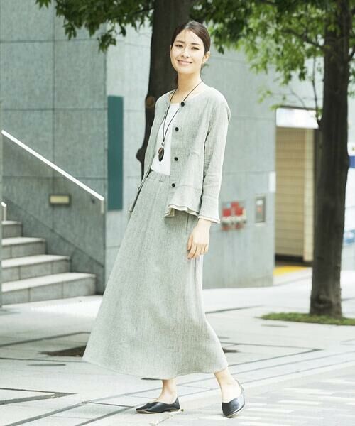 GIANNI LO GIUDICE / ジャンニ・ロ・ジュディチェ シャツ・ブラウス | GREEKストライプ楊柳ブラウスジャケット | 詳細15