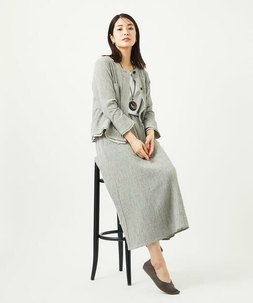 GIANNI LO GIUDICE / ジャンニ・ロ・ジュディチェ シャツ・ブラウス | GREEKストライプ楊柳ブラウスジャケット | 詳細26