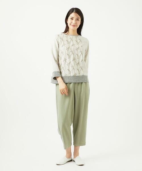 GIANNI LO GIUDICE / ジャンニ・ロ・ジュディチェ シャツ・ブラウス | レーヨンリネンエンブロイダリーブラウス | 詳細14