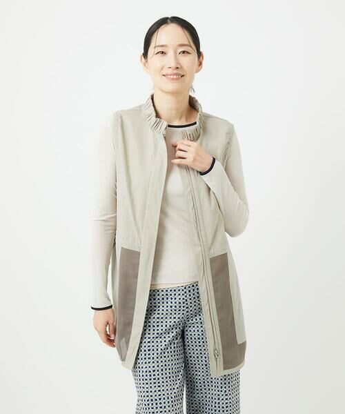 GIANNI LO GIUDICE / ジャンニ・ロ・ジュディチェ セットアップ | マイクロストライプストレッチロングジレ | 詳細1