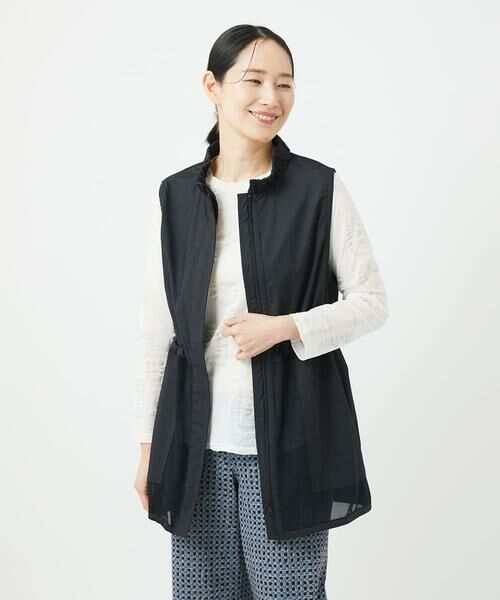 GIANNI LO GIUDICE / ジャンニ・ロ・ジュディチェ セットアップ | マイクロストライプストレッチロングジレ | 詳細15