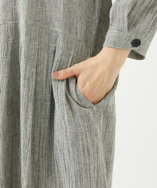 GIANNI LO GIUDICE / ジャンニ・ロ・ジュディチェ ロング・マキシ丈ワンピース | GREEKストライプ楊柳ブラウスワンピース | 詳細11