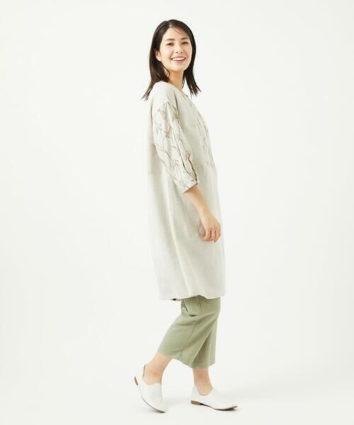 GIANNI LO GIUDICE / ジャンニ・ロ・ジュディチェ ロング・マキシ丈ワンピース | レーヨンリネンエンブロイダリーチュニックワンピース | 詳細13