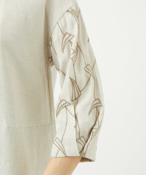 GIANNI LO GIUDICE / ジャンニ・ロ・ジュディチェ ロング・マキシ丈ワンピース | レーヨンリネンエンブロイダリーチュニックワンピース | 詳細6