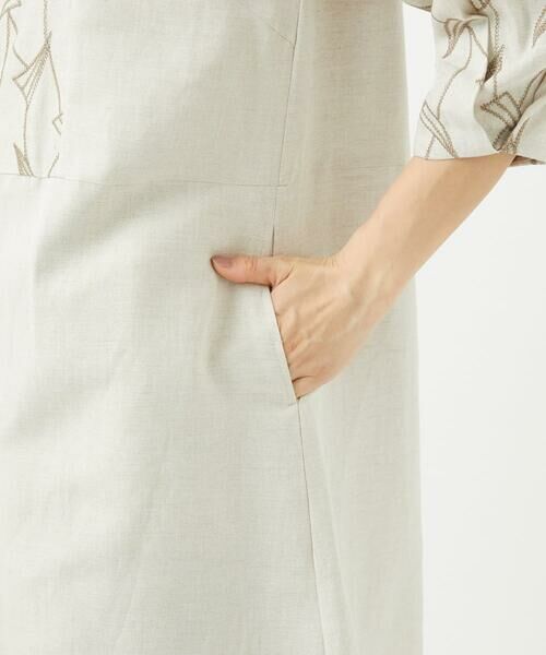 GIANNI LO GIUDICE / ジャンニ・ロ・ジュディチェ ロング・マキシ丈ワンピース | レーヨンリネンエンブロイダリーチュニックワンピース | 詳細7