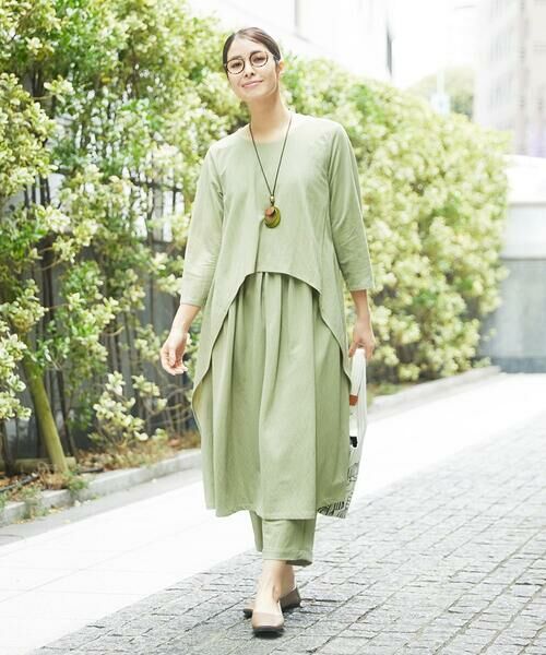 GIANNI LO GIUDICE / ジャンニ・ロ・ジュディチェ ロング・マキシ丈ワンピース | [洗える]ナチュラルスムースワンピース | 詳細3