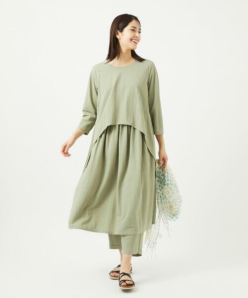 GIANNI LO GIUDICE / ジャンニ・ロ・ジュディチェ ロング・マキシ丈ワンピース | [洗える]ナチュラルスムースワンピース | 詳細5