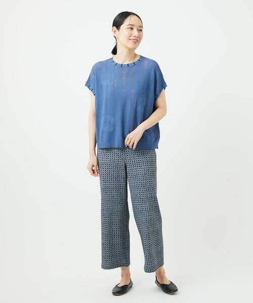 GIANNI LO GIUDICE / ジャンニ・ロ・ジュディチェ ニット・セーター | [洗える]アイレットフラワーニットベスト | 詳細13