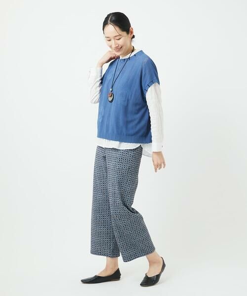 GIANNI LO GIUDICE / ジャンニ・ロ・ジュディチェ ニット・セーター | [洗える]アイレットフラワーニットベスト | 詳細9