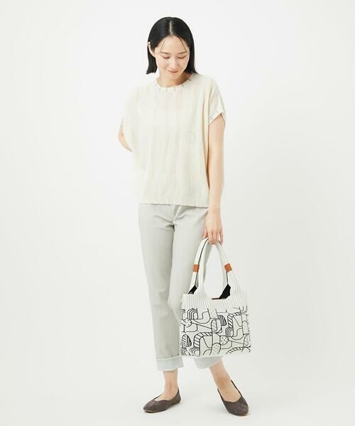 GIANNI LO GIUDICE / ジャンニ・ロ・ジュディチェ ニット・セーター | [洗える]アイレットフラワーニットベスト | 詳細21