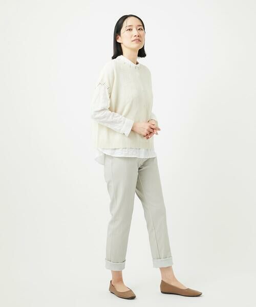 GIANNI LO GIUDICE / ジャンニ・ロ・ジュディチェ ニット・セーター | [洗える]アイレットフラワーニットベスト | 詳細25