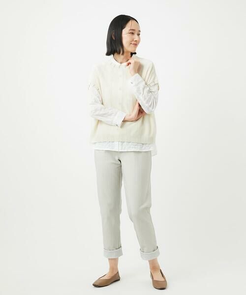 GIANNI LO GIUDICE / ジャンニ・ロ・ジュディチェ ニット・セーター | [洗える]アイレットフラワーニットベスト | 詳細26