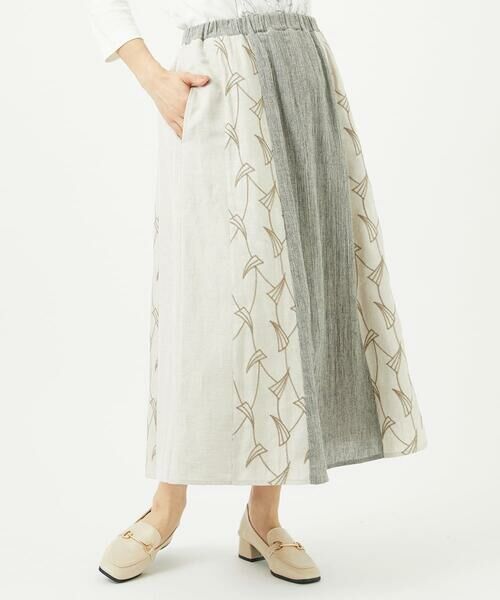 GIANNI LO GIUDICE / ジャンニ・ロ・ジュディチェ ロング・マキシ丈スカート | レーヨンリネンエンブロイダリースカート | 詳細10