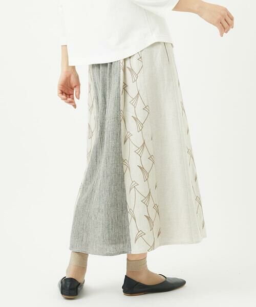 GIANNI LO GIUDICE / ジャンニ・ロ・ジュディチェ ロング・マキシ丈スカート | レーヨンリネンエンブロイダリースカート | 詳細11