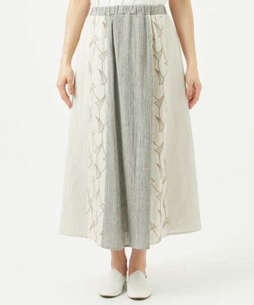 GIANNI LO GIUDICE / ジャンニ・ロ・ジュディチェ ロング・マキシ丈スカート | レーヨンリネンエンブロイダリースカート | 詳細12