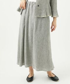 GIANNI LO GIUDICE / ジャンニ・ロ・ジュディチェ ロング・マキシ丈スカート | GREEKストライプ楊柳スカート