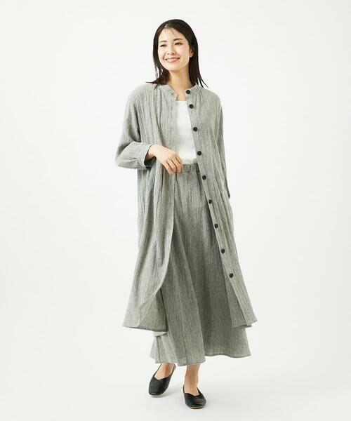 GIANNI LO GIUDICE / ジャンニ・ロ・ジュディチェ ロング・マキシ丈スカート | GREEKストライプ楊柳スカート | 詳細16