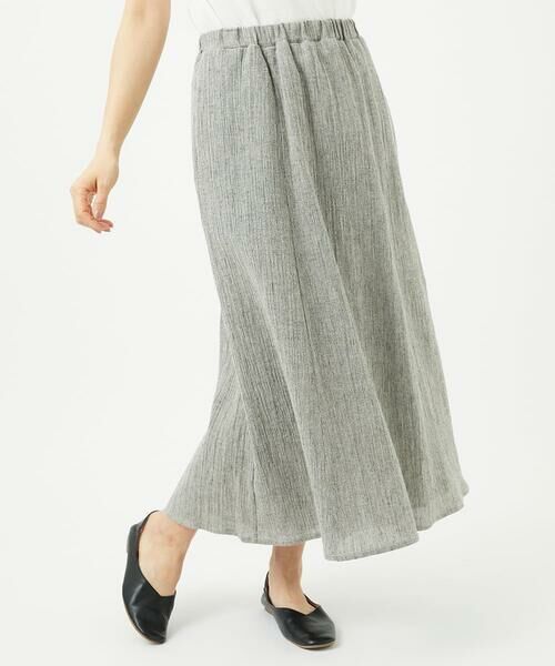 GIANNI LO GIUDICE / ジャンニ・ロ・ジュディチェ ロング・マキシ丈スカート | GREEKストライプ楊柳スカート | 詳細2