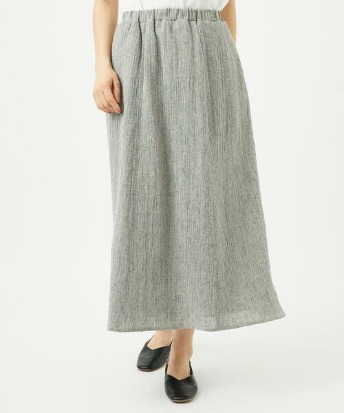 GIANNI LO GIUDICE / ジャンニ・ロ・ジュディチェ ロング・マキシ丈スカート | GREEKストライプ楊柳スカート | 詳細3