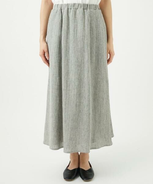 GIANNI LO GIUDICE / ジャンニ・ロ・ジュディチェ ロング・マキシ丈スカート | GREEKストライプ楊柳スカート | 詳細4
