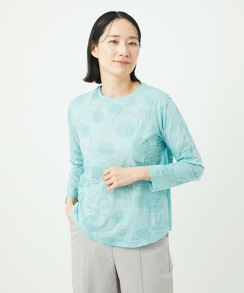 GIANNI LO GIUDICE / ジャンニ・ロ・ジュディチェ カットソー | [洗える・日本製]ドットリップルプリントカットソー | 詳細2