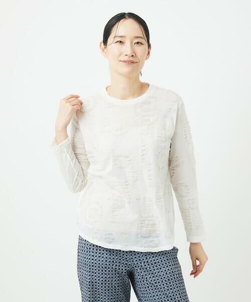 GIANNI LO GIUDICE / ジャンニ・ロ・ジュディチェ カットソー | [洗える・日本製]ドットリップルプリントカットソー | 詳細8