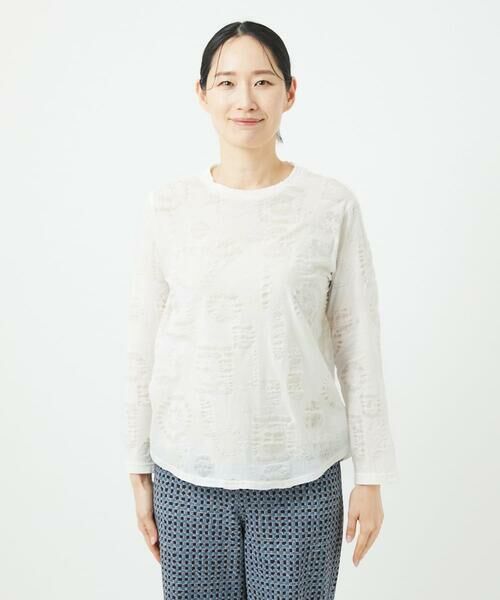 GIANNI LO GIUDICE / ジャンニ・ロ・ジュディチェ カットソー | [洗える・日本製]ドットリップルプリントカットソー | 詳細9