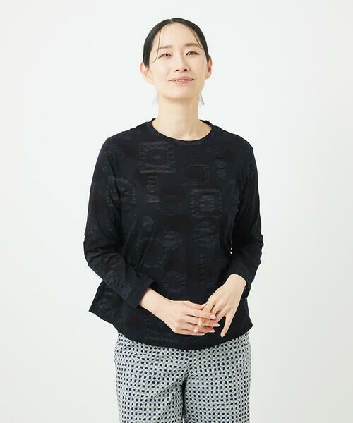 GIANNI LO GIUDICE / ジャンニ・ロ・ジュディチェ カットソー | [洗える・日本製]ドットリップルプリントカットソー | 詳細28