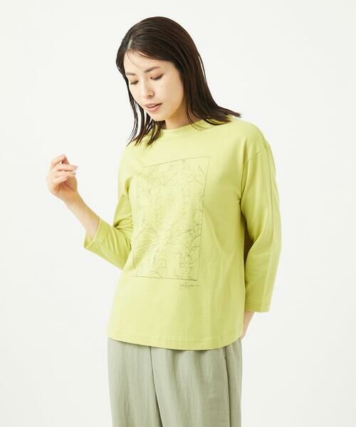 GIANNI LO GIUDICE / ジャンニ・ロ・ジュディチェ カットソー | [洗える・日本製]エココットン七分袖カットソー | 詳細1