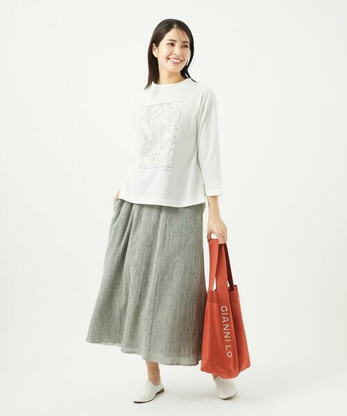 GIANNI LO GIUDICE / ジャンニ・ロ・ジュディチェ カットソー | [洗える・日本製]エココットン七分袖カットソー | 詳細24